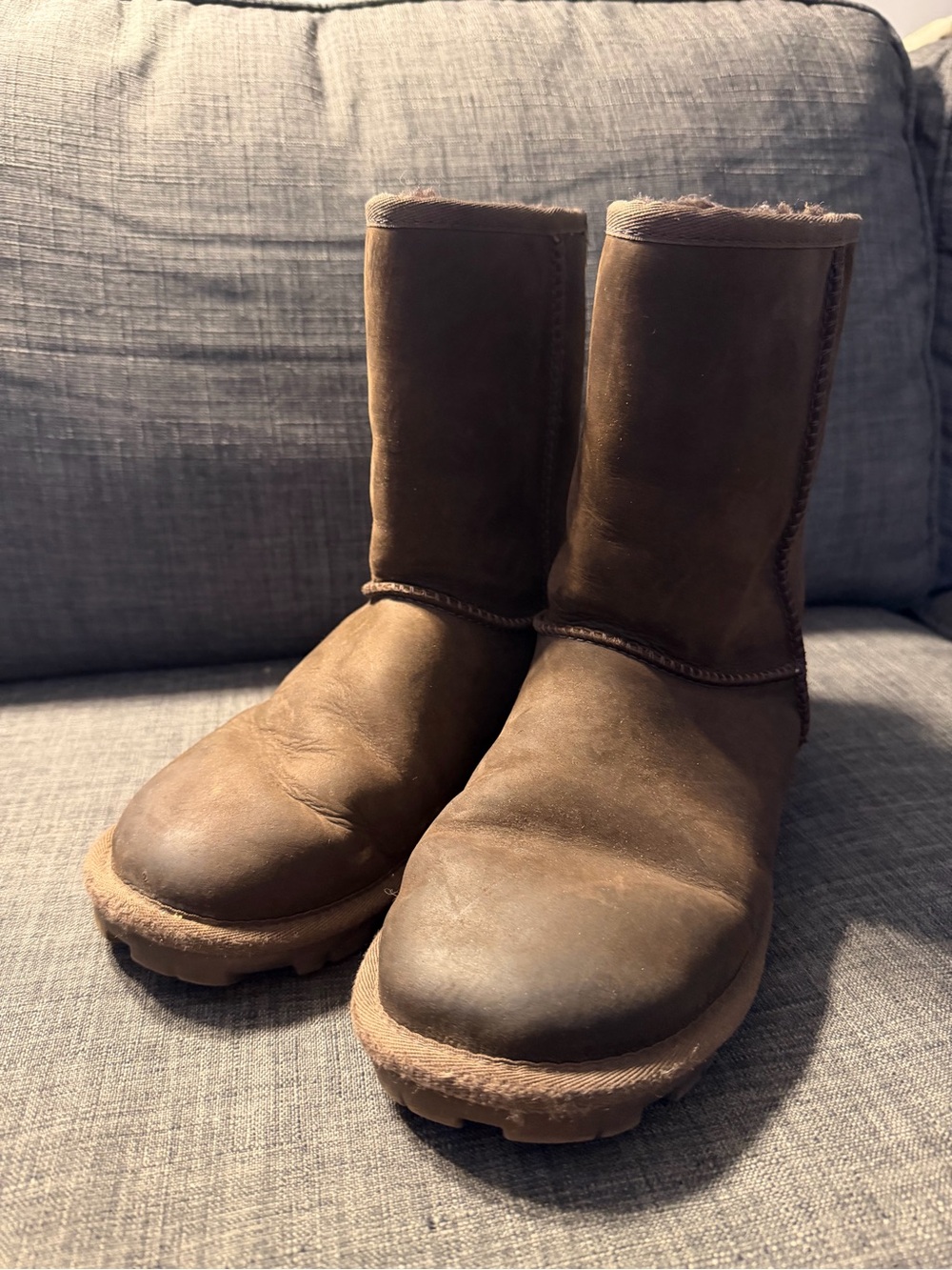 UGG Women's Classic Short Brown Sheepskin Boots